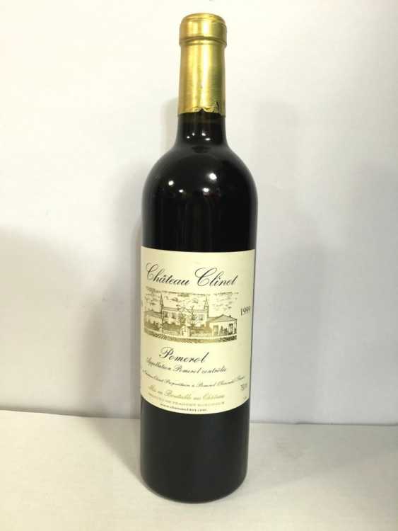 Вино "Chateau Clinet" 1999 года.
