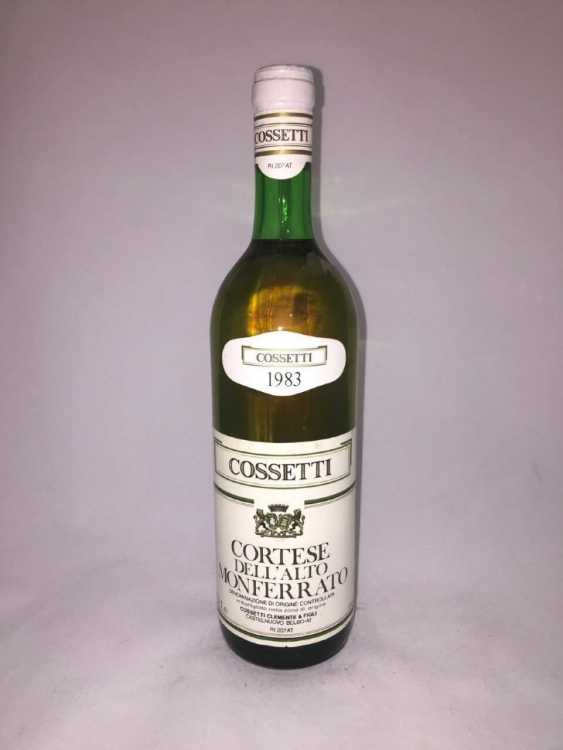 Вино "Cossetti Cortese Dell'Alto Monferrato" 1983 года.