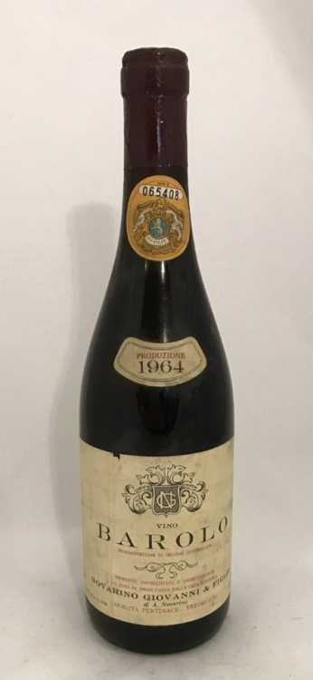 Вино "Barolo Novarino Giovanni & Figlio" 1964 года.