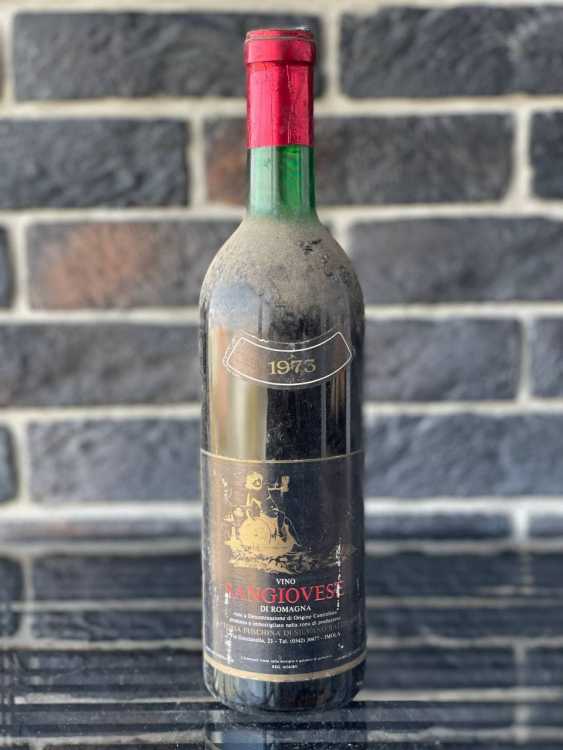 Вино Sangiovese di Romagna 1973 года урожая 