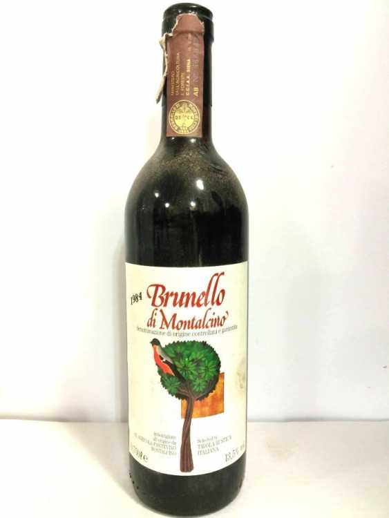 Вино "Brunello di Montalcino Tavola Rustica Italiana" 1984 года.