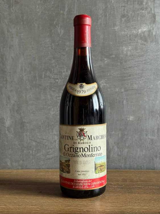 Вино Cantine dei Marchesi Grignolino di Ozzano Monferrato 1979 года.