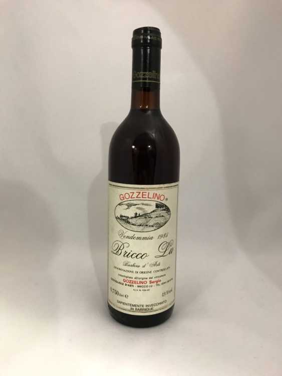 Вино "Bricco Lu Gozzelino Barbera D'Asti" 1985 года.