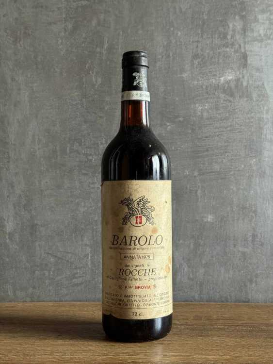 Вино F.lli Brovia Barolo 1975 года.