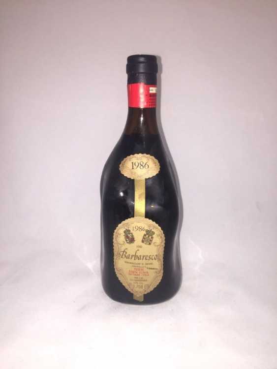 Вино "Barbaresco Poderi Santa Flavia" 1986 года.
