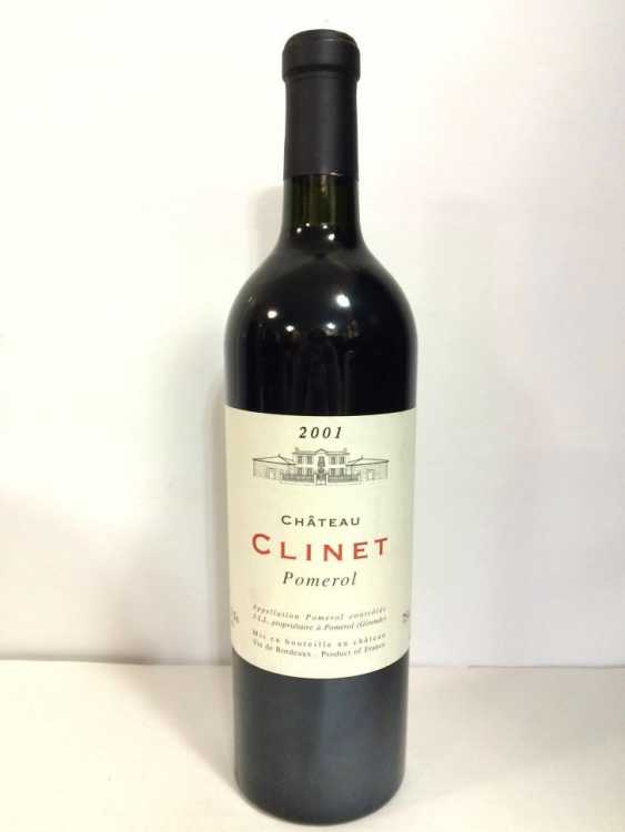 Вино "Chateau  Clinet" 2001 года.