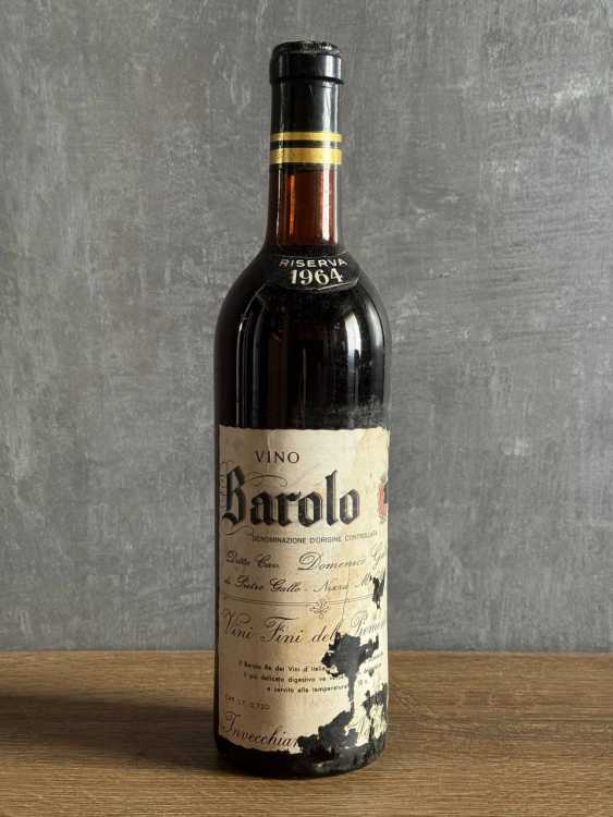 Вино Domenico Gallo Barolo 1964 года.