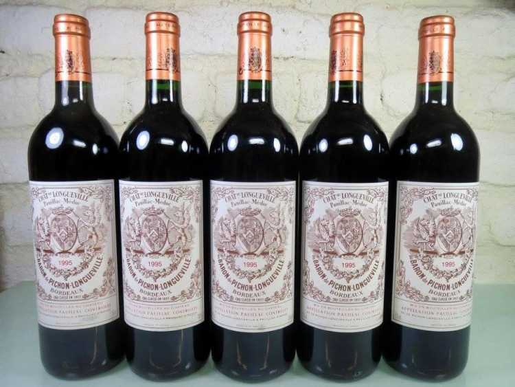 Вино "Chateau Pichon-Longueville-Baron" 1995 года.