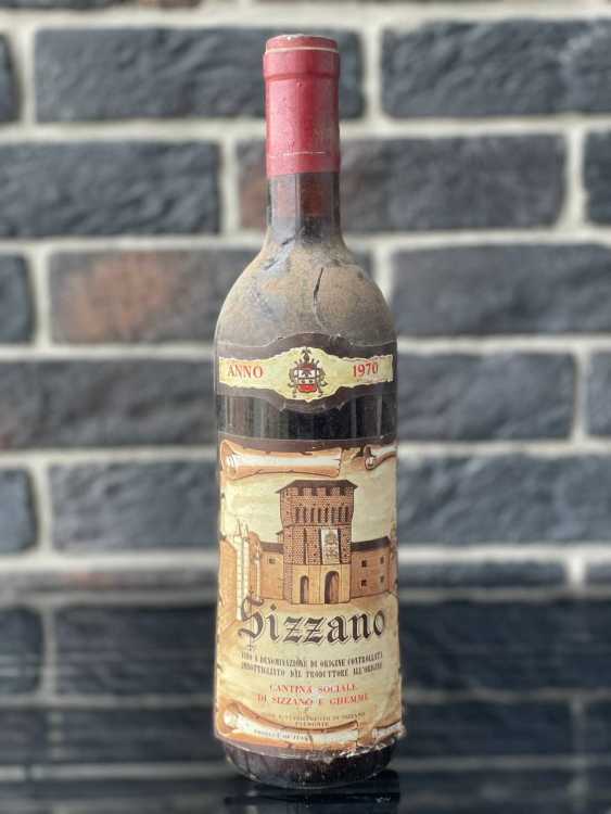 Вино Cantina Sociale di Sizzano e Ghemme Sizzano 1970 года урожая