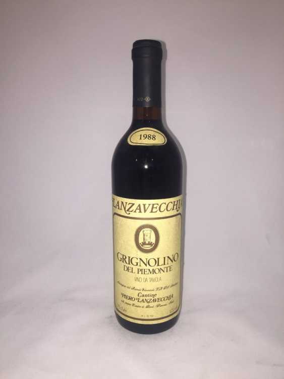 Вино "Lanzavecchia Grignolino Del Piemonte" 1988 года.
