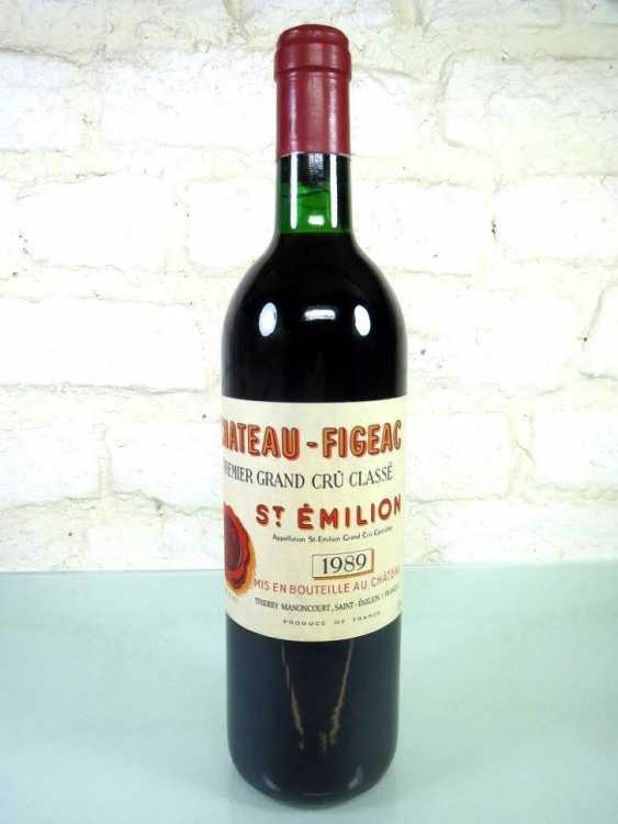 Вино "Chateau Figeac" 1989 года.