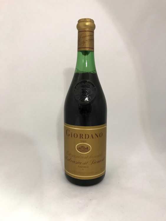 Вино "Giordano Malvasia del Piemonte Amabile" 1989 года.