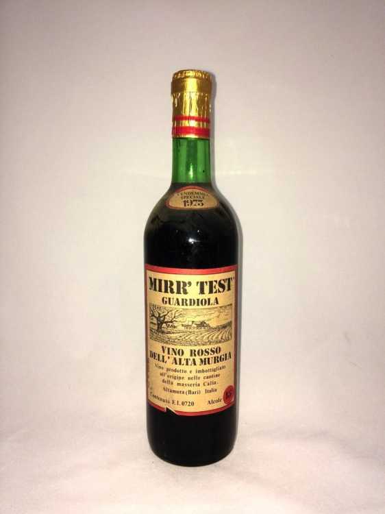 Вино "Mirr Test Cuardiola" 1973 года.