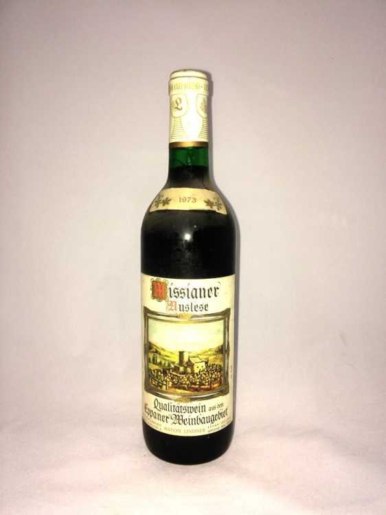 Вино "Missianer Auslese" 1973 года.