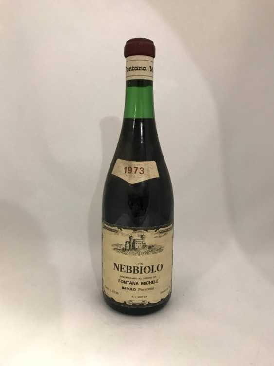Вино "Nebbiolo Fontana Michele Barolo" 1973 года.