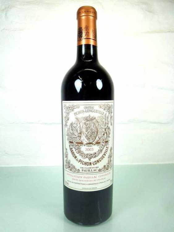 Вино "Chateau Pichon-Longueville-Baron" 2003 года.