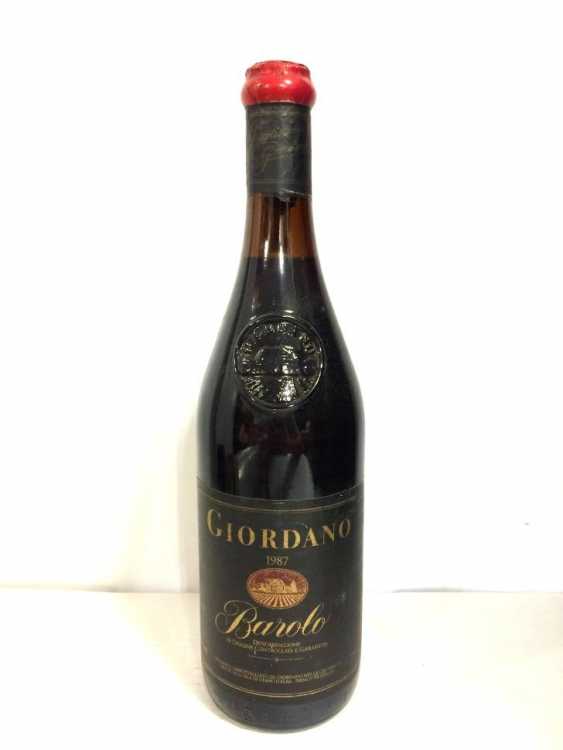 Вино "Barolo Giordano" 1987 года