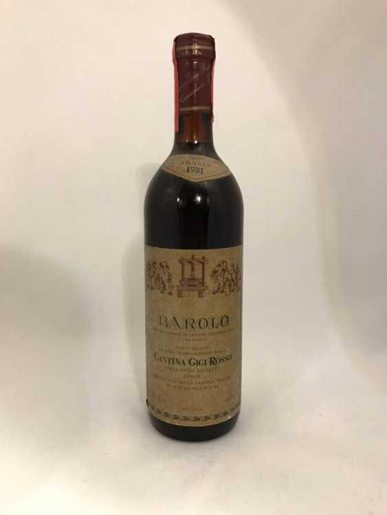 Вино "Barolo Cantina Gigi Rosso" 1981 года.