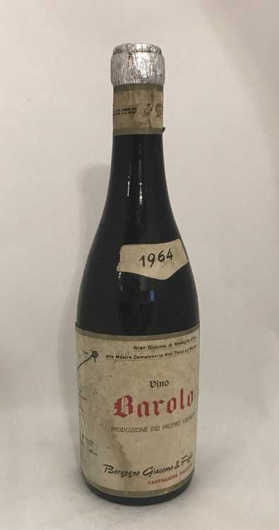 Вино "Barolo Borgogno Giacomo & Figlio" 1964 года.