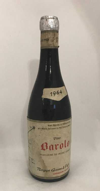Вино "Barolo Borgogno Giacomo & Figlio" 1964 года.
