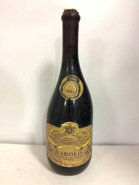 Вино "Barolo F.lli Dogliani" 1981 года.
