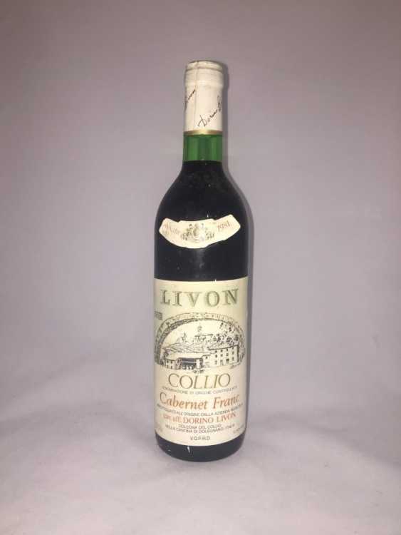 Вино "Livon Collio Cabernet Franc" 1981 года.