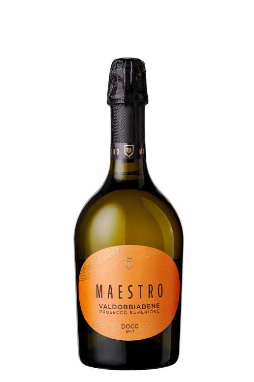 Шампанское «Maestro» Valdobbiadene 2023 Prosecco Superiore DOCG, брют белое. 0,75