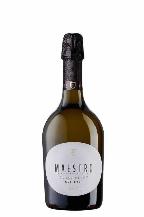 Шампанское «Maestro» 2021 Cuvee Blanc, брют белое. 0,75