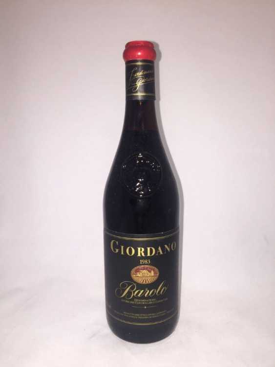 Вино "Barolo Giordano" 1983 года.
